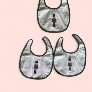 Williams Sonoma set of 3 vintage nutcracker bibs